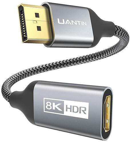 Adaptateur DisplayPort 1.4 vers HDMI 2.1 convertisseur DP mâle femelle pour RTX 4080 et 4090