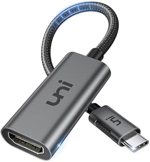 Adapter uni USB C do HDMI 4K@60Hz Adapter Thunderbolt 3-HDMI Kompatybilny z MacBookiem Pro, MacBookiem Air, iPad Pro, Surface Pro, Galaxy, Dell itp. Szary