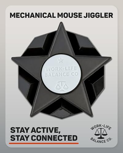 Image of Mechanical Mouse Jiggler, No USB, Cordless, Silent Undetectable Mouse Mover | No Software, Automatic, Wireless, AA Battery 12-18 Months, Keeps PC Laptop Awake, Randomized Movement, Remote Work Wiggler