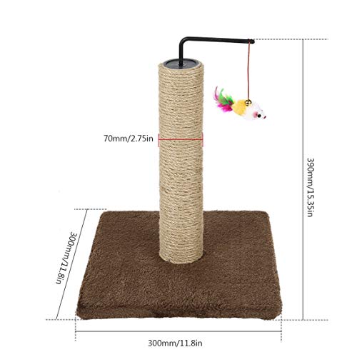Moldura para escalada de árvore de gatos para animais de estimação, brinquedo com brinquedo de sino