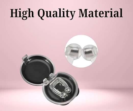 Anti Snoring Device 2 Pcs - Silicon Nose Clip Snoring Stopper Anti Snore Reusable Device for a Peaceful Night's Sleep, Snore Free Nose Clip for Men & Women (Magnet Clip) - Image 2 thumbnail