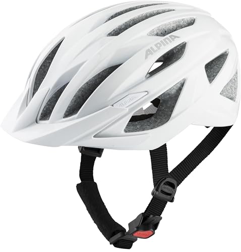 Casque de cyclisme ALPINA Delft MIPS blanc mat 51-56 cm pour une protection supérieure