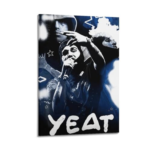 YDJKTRJKJK Yeat - Póster decorativo de cantante 5 pósteres de pared e impresión artística moderna para decoración de dormitorio familiar, 20 x 30 cm