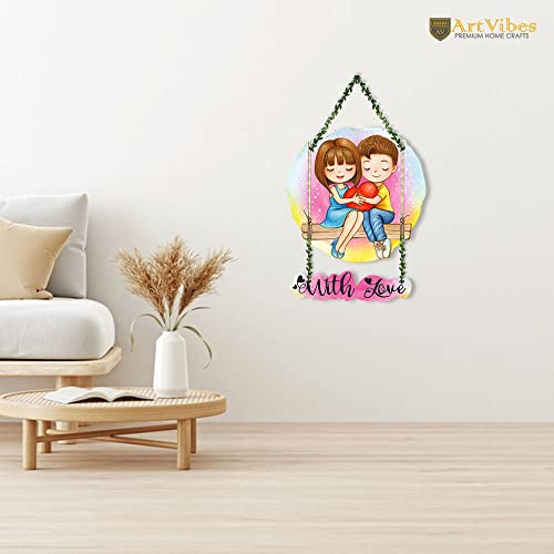 Artvibes Cute Couple Wall Hanging For Home Decor