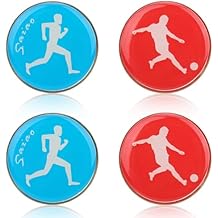Cyrank 4pcs Referee Flip Coins, Referee Volleyball Flip Coin Portable Toss Sport Coin Referee Judge Toss Coins for Soccer Football Volleyball Table Tennis
