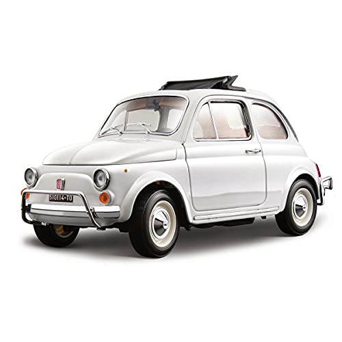 Bburago - Fiat 500L 1968 - Maqueta Realista de Coche clásico a Escala 1:18, réplica de diecast con Aberturas, 2 Colores aleatorios, Licencia Oficial Fiat, Edad Recomendada 3+ años