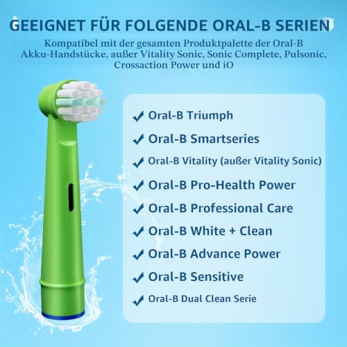 GENKENT 20 Stück Kinder Aufsteckbürsten Kompatibel mit Oral B Aufsteckbürsten,Professionelle Elektrische Bürstenköpfe für Oral B… – Ansicht 2