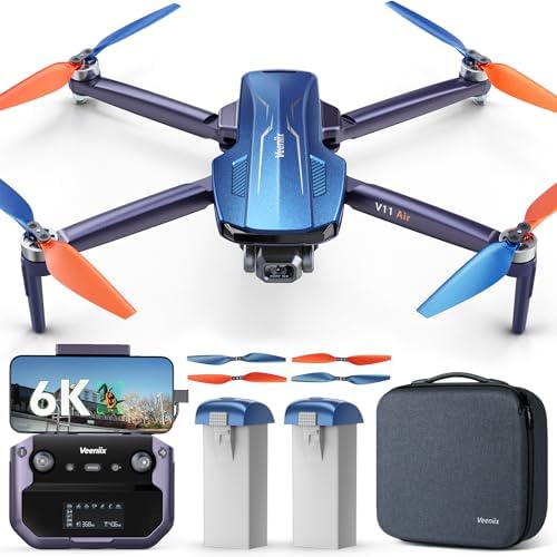 V11Air Drone with 6K UHD Camera for Adults, 3-Axis Brushless Gimb...