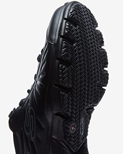 Skechers Skechers for Work Women's Eldred Lace Up, Black, 9.5 XW US