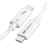 [Certified] Cable Matters 20 Gbps Thunderbolt 3 Cable (USB C Thunderbolt Cable) in White 6.6 Feet Supporting 100W Charging