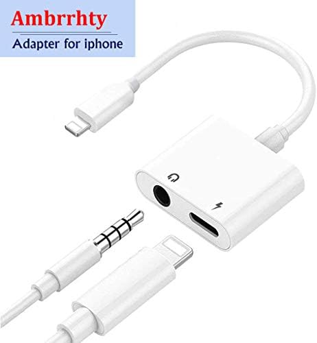 Adlorey EYHG-13KG Headphone Jack Adapter Accessories white Earphone Jack Adapter Music Audio Charge Splitter Cable