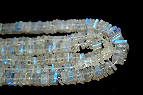 Perles de pierre de lune heishi blanches naturelles LKBEADS haut de gamme pour bijoux raffinés