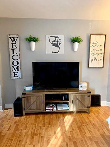 Dahey 2 Pack Galvanized Metal Wall Planter With Artificial Eucalyptus Farmhouse Style Hanging Wall Vase Planters Flowers Holder For Country Rustic Home Wall Decor,White #TOP2