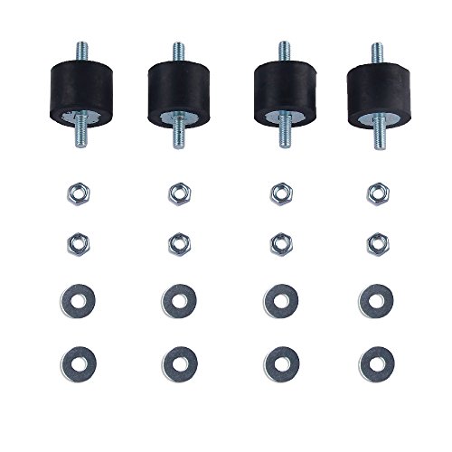 Lbg Products Rubber Studs Shock Absorber Anti-Vibration Isolator Mounts For Mini Split Heat / Water Pumps, Air Compressors, Garage Motor, Diesel Engines, Harvester, Generator, Gasoline Engines(4Pack) #TOP3