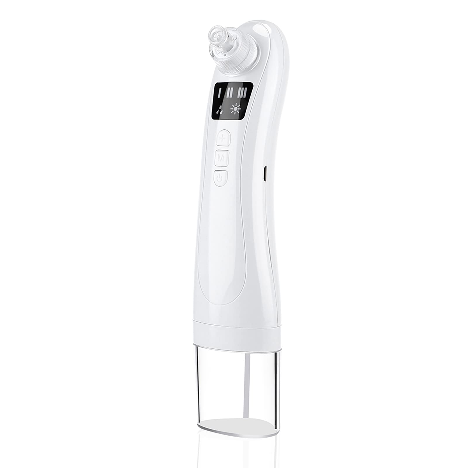 WolFum Herramienta extractora de puntos blancos para acné y comedones, aspiradora para eliminar puntos negros, limpiador de poros faciales, extractor de espinillas de limpieza facial, herramienta de
