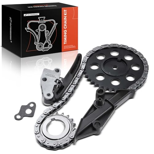 A-Premium Engine Timing Chain Kit W/Tensioner & Sprocket & Guide [OHV, V6 4.0L] Compatible with ford Aerostar 1995-1997, Explorer Ranger 1995-2000 & Mazda B4000 97-00