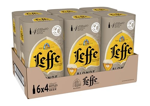 Leffe Blonde Beer Bottle 24 x 330ml