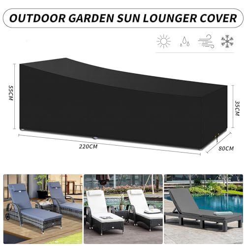 PATIO PLUS Sun Lounger Covers Waterproof - Image 2