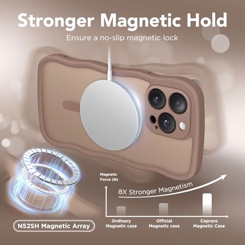 Coque ondulée pour iPhone 14 Pro MagSafe mignonne et antichoc - 4