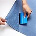 CiCiwind Wallpaper Smoothing Tool Set for Peel and Stick Wallpaper Contact Paper Wall Paper include Red Scraper Blue Felt Scrape Blue Tape Measure Knife with 5 Replacement Blades