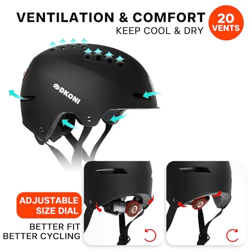 Bike Helmet with LED Lights Bicycle Helmets Commuter Cycling