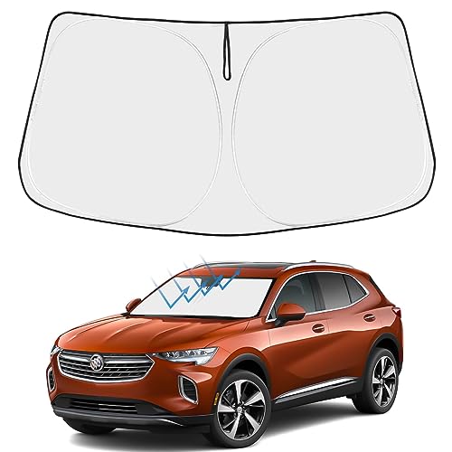 Image of Proadsy Front Windshield Sun Shade Foldable Sunshade Protector Custom Fit 2026 2025 2024 2023 2022 2021 Buick Envision 1SV, Preferred, Essence, Premium, Premium II SUV Accessories
