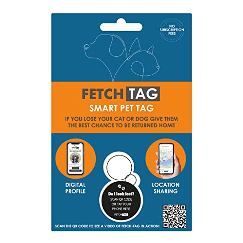 Rosewood Fetch Tag, Smart Pet Tag ID