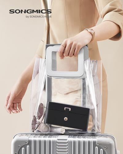 Image of SONGMICS Travel Jewelry Organizer, 2-Layer Portable Jewelry Box Case