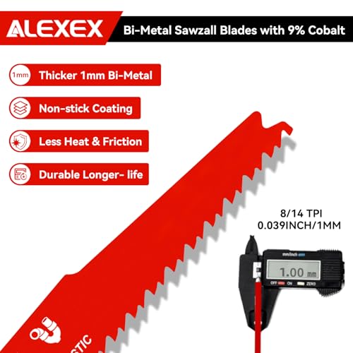 ALEXEX Reciprocating Saw Blades for Nail-Embedded Wood