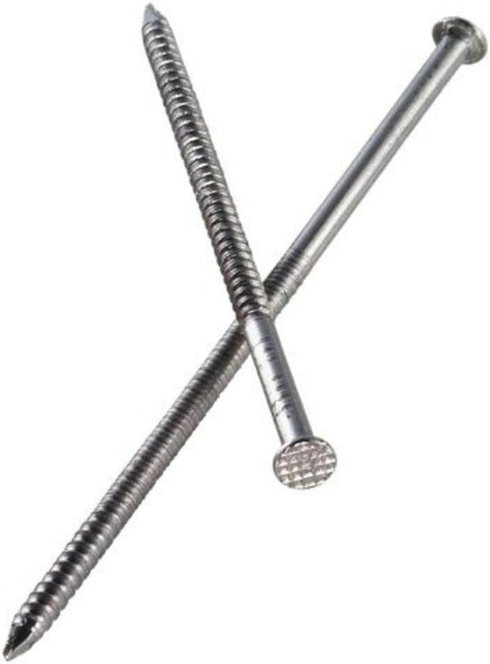Cedar & Redwood Siding Nails 3" 14 ga 304 5LB Stainless compatible with Simpson S10SND5 10d