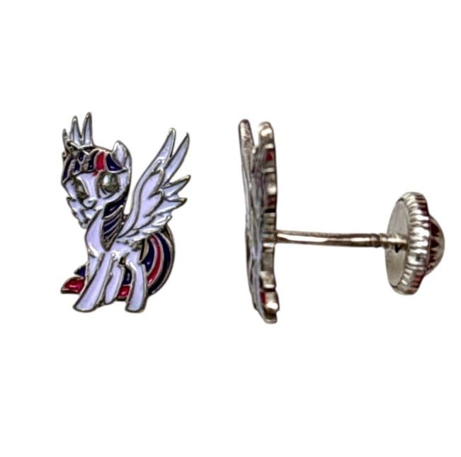 Pendientes de Twilight Sparkle My Little Pony para el colegio y uso diario de niñas