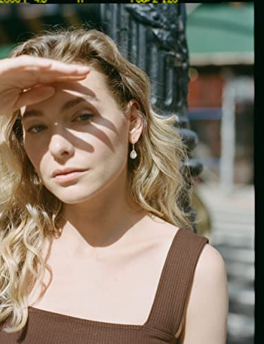 POTESSA Dangle Drop Earrings Teardrop Cubic Zirconia Crystal 18K Gold Plated Leverback Earrings for Women Wedding2