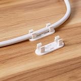 10 Cable Management Clips for Desk Dual Slot Cord Organizer Holders Wire Routing Clips for Home Office