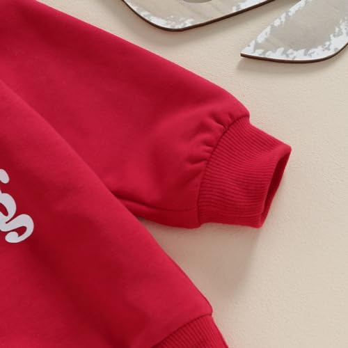 Toddler Baby Girl Boy Christmas Outfit Santa Is Watching Long Sleeve Sweatshirts Jolly Jogger Fall Winter Clothes3