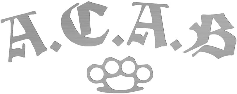 Sticker ACAB 13x5 cm Silver