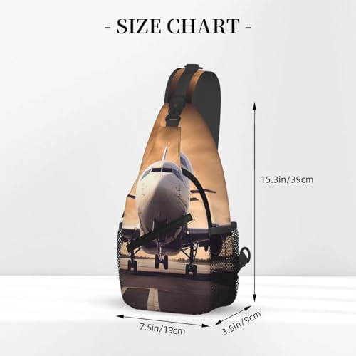 Sling Backpack Crossbody Sling Bag Airplane Chest Bag Daypack miniatura 2