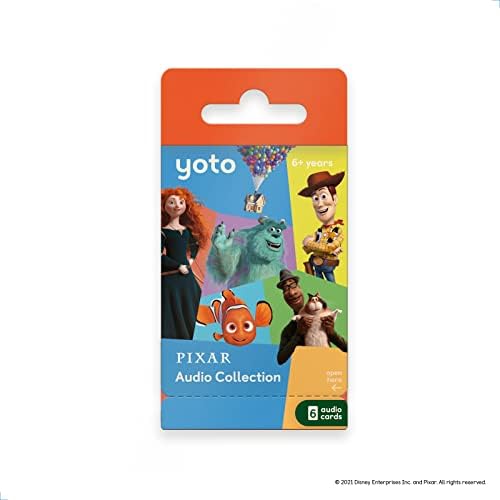 Yoto Disney Pixar Audio Collection – 6 Kids Audio Cards for Use with Yoto Player & Mini All-in-1 Audio Player, Educational Screen-Free Listening with Fun Playtime, Bedtime & Travel Stories, Ages 6+