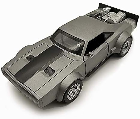 Lmoy 1/32 Scale Diecast Alloy Car Model Fast&Furious 7 Dodge Charger Light & Sound (Grey)