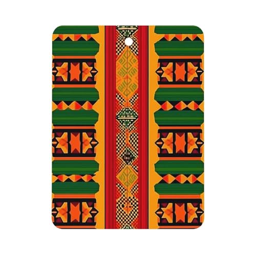 African Print Traditional Tribal Car Air Freshener Hanging Aromatherapy Tablets for Car Accessories Square