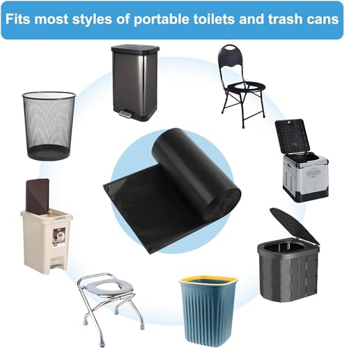 Image of 25 Camping Toilet Bags, Portable Biodegradable Thickened Toilet Bag