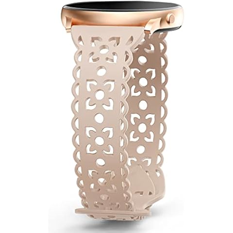 HEARTBOOM 20mm Lace Silicone Band for Samsung Galaxy Watch 4/5/4 - Stylish and Comfortable Cover
