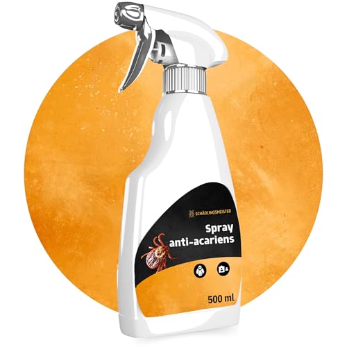 Panteer ® Spray Anti Acariens - Agent pour housses de matelas et textiles - Combat efficacement les acariens sans perméthrine - 500 ml - Très efficace grâce à l'acétamipride - Fabriqué en Allemagne