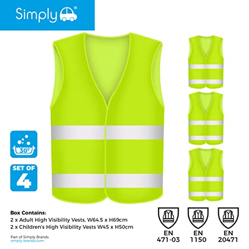 Chaqueta de alta visibilidad con bandas reflectantes Simplemente shv4 4
