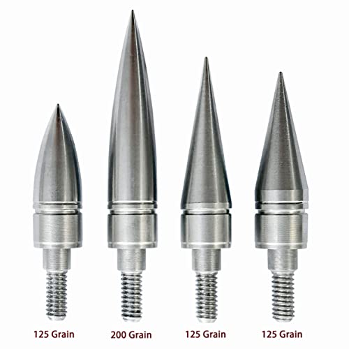 Diolili 12Pcs Archery Arrow Field Points Tips And Arrow Shaft Explosion-Proof Ring For Practice And Hunting #TOP7