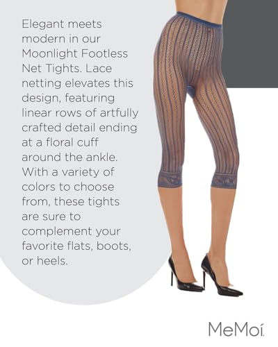 Image of MeMoi Fishnet Tights, Ankle Tights, Women's Pantyhose, Great for Flats, Boots, or Heels