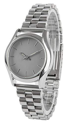 Preisvergleich Produktbild Funkarmbanduhr Damen, Edelstahl, Edelstahl-Armband