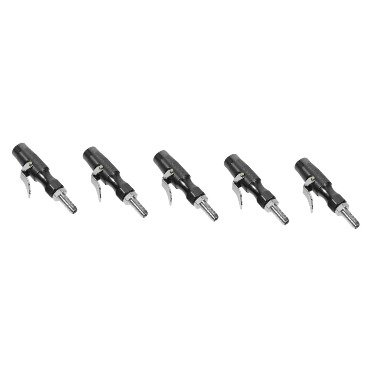 SOLUSTRE 5piezas Adaptador Inflador De Neumáticos Boquilla De Aire Auto-bloqueante para Compatible Válvulas para Coches Camiones y Motos