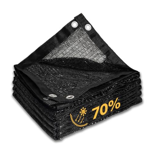 Filet d'ombrage 3,66 x 5,79 m noir GN7003 pour extérieur - 2