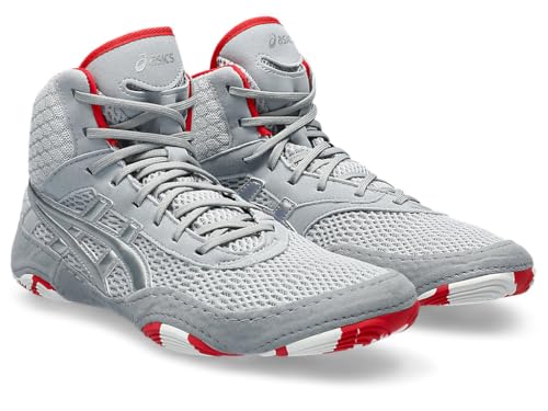 ASICS ASICS Women's MATBLAZER Wrestling Shoes, 10, Piedmont Grey/Classic RED