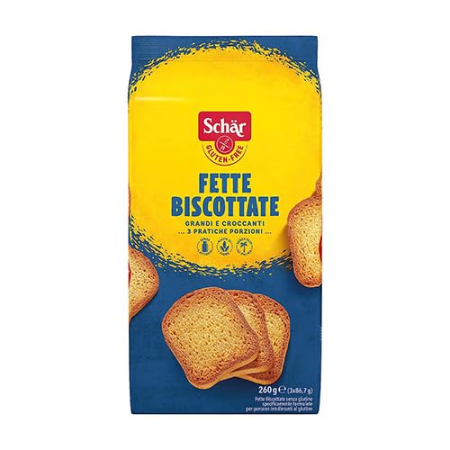 Schar Fette Biscottate Classiche, Grandi e Croccanti Senza Glutine (Gluten Free) 260g